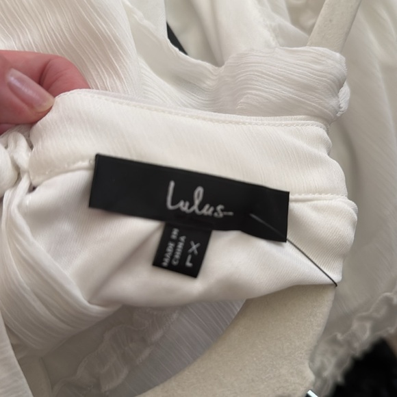 NWT Lulu's White Sleeveless Open Back Midi Dress Size XL - Picture 5 of 5